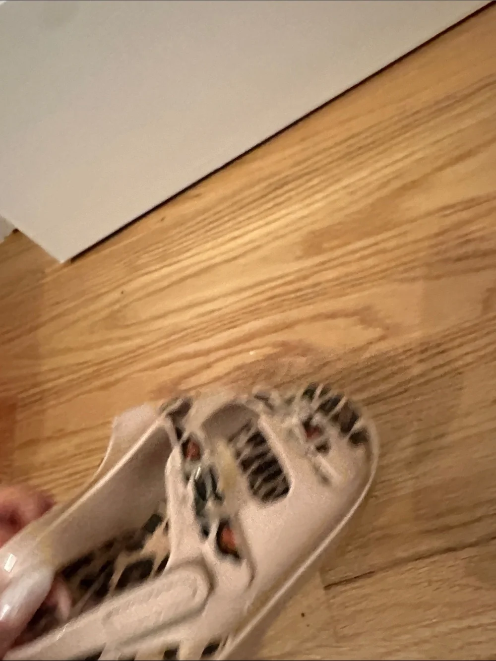Mini Melissa Girls Beige Sandals with Leopard-Print Insole